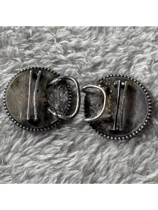 Art Nouveau Sterling Silver Belt Buckle Set Woman Profile Design Lovely Lady main image 8